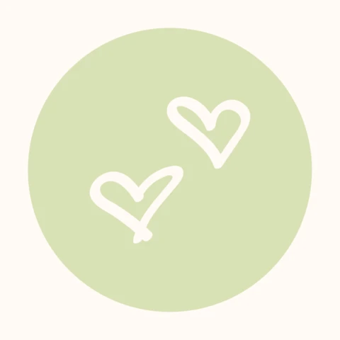 Double Hearts Instagram Story Highlight Cover Design Template