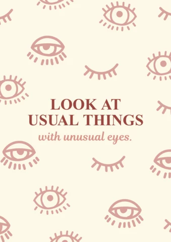 Inspiring Quote Open Eyes Printable Poster