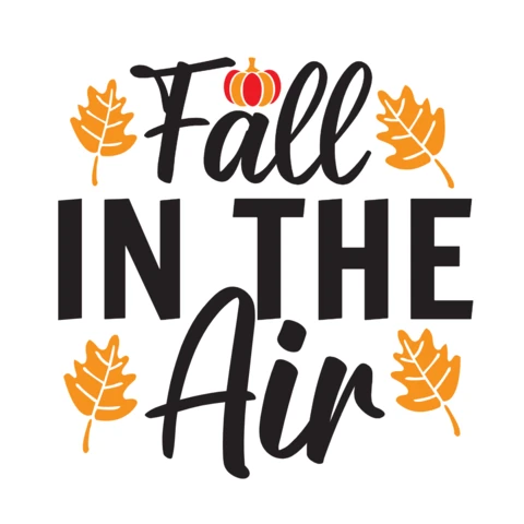 Modèle de t-shirt "Fall in the air" (L'automne dans l'air)