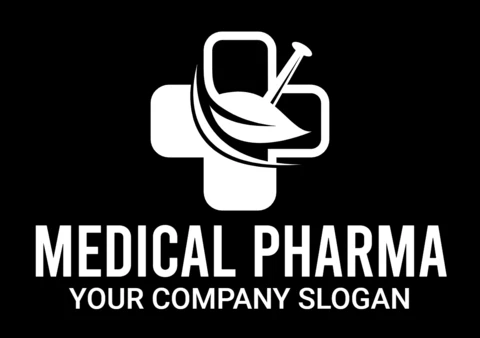 Medical Pharma Logo Design Template