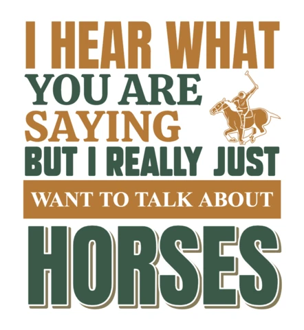 Equestrian Quote Design Template: Talk About Horses in Bold Typography