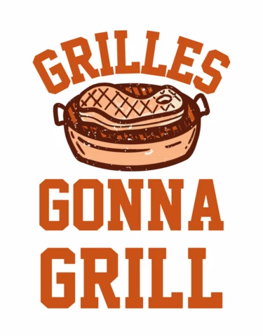 Grilled Meat Vintage T-shirt Design Template