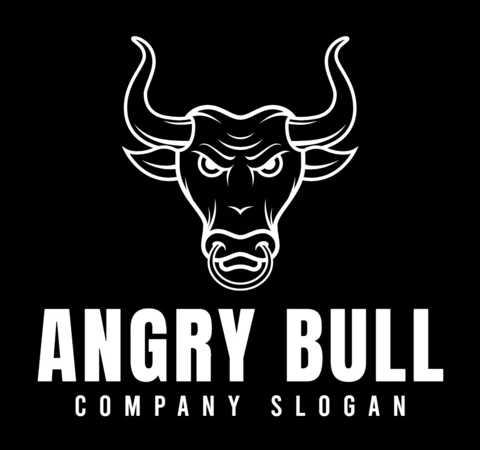 Szablon logo wściekłego byka