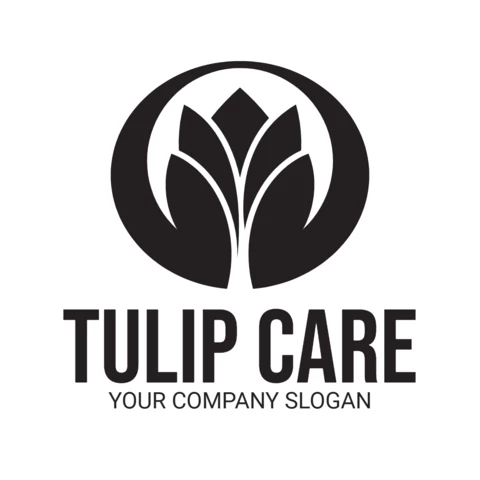 Tulip Care Logo Design Template