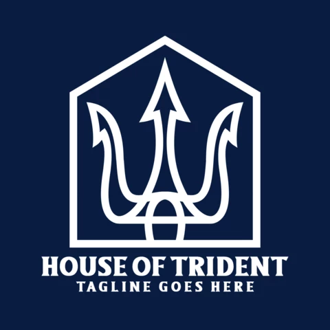 Trident House Logo Design Template