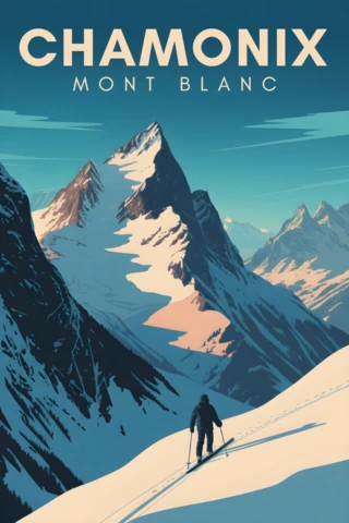 Mountain Adventure Design Template for Travel Posters