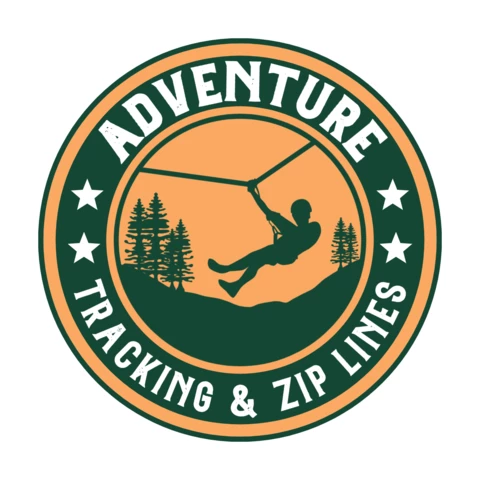 Adventure Trekking & Zip Lines Logo Design Template