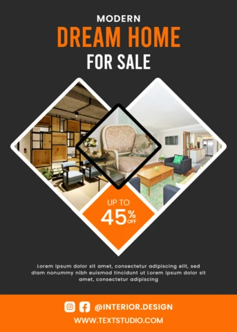 Modern Home Design Template for Real Estate Promotion