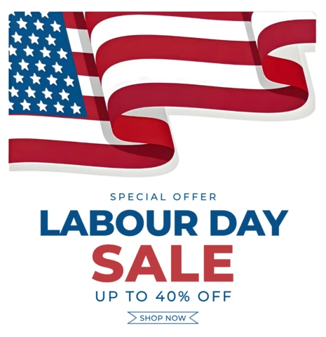 Patriotic Labour Day Sale Template Design - Editable Promotional Banner
