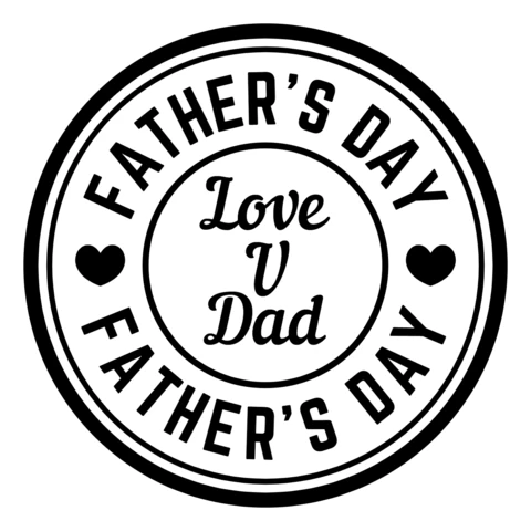 Happy Father's Day Logo Design Template
