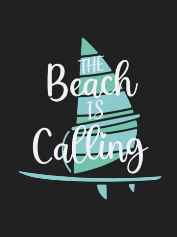 The Beach Is Calling T-shirt Template Design