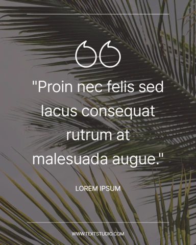 Inspirational Quote On Nature Instagram Post Design Template
