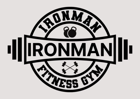 Plantilla de diseño de logotipo de gimnasio negro