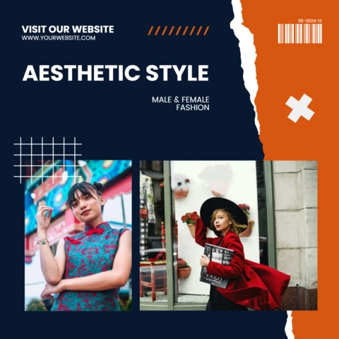 Streetwear Fashion Store Social Media Post Design Template