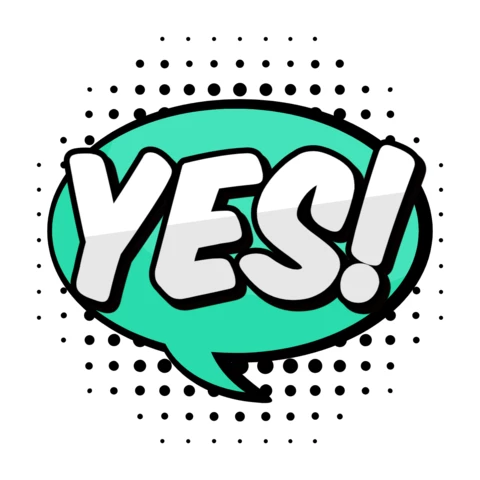 Oui ! Modèle d'effet de texte de style bande dessinée pop art