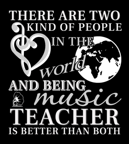 Music Teacher Quote Design Template with Artistic Typography