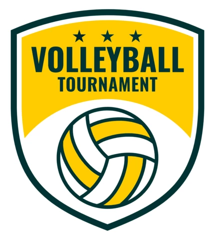Volleyball Tournament Logo Design Template