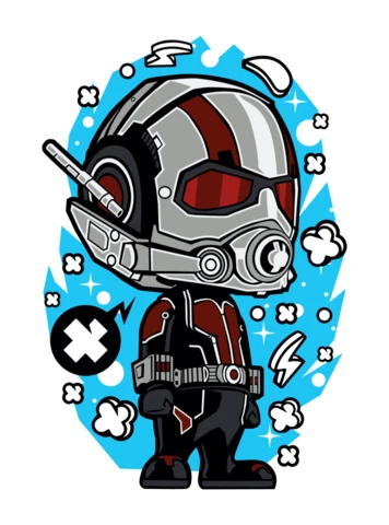 Modèle de conception d'affiche de personnage de dessin animé Ant Man