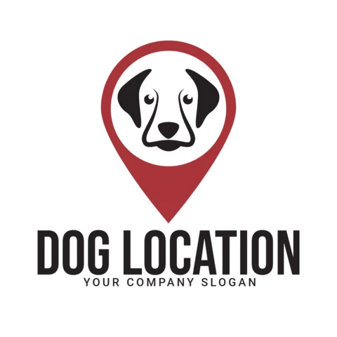 Hundestandort Logo Design Vorlage