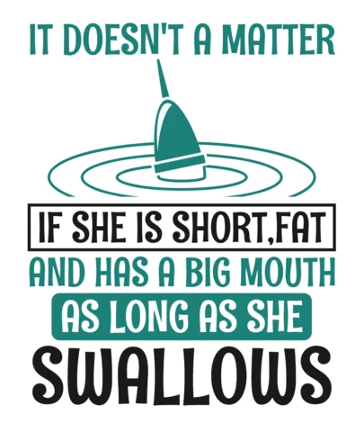 Ontwerpsjabloon voor grappige visquote voor aangepaste kleding