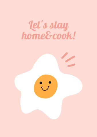Huevo retro plantilla de diseño de póster de comida