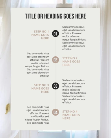 Step By Step Infographic Instagram Post Design Template
