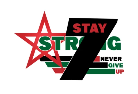 Stay Strong Never Give Up T-Shirt Design Template
