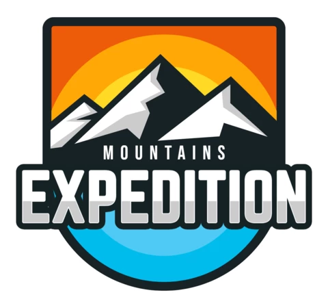 Adventure Expedition Mountains Outdoor Logo Design Template