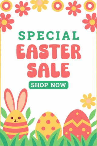 Colorful Easter Sale Design Template for Festive Promotions