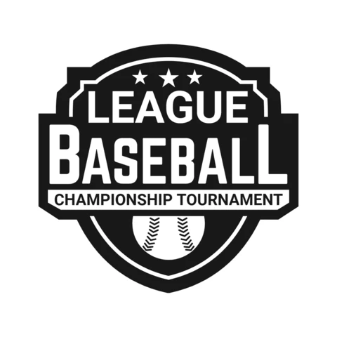 Szablon projektu logo sportowe mistrzostw baseballu