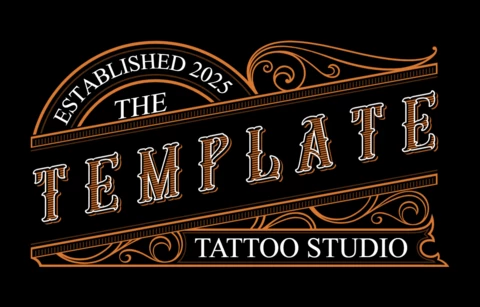 Vintage Tattoo Studio Badge Logo Design