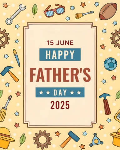 Playful Father's Day Design Template for 2025