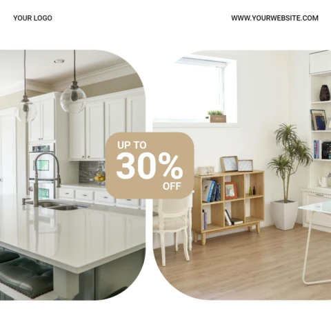 Sleek Vintage Promotional Social Media Post Design Template