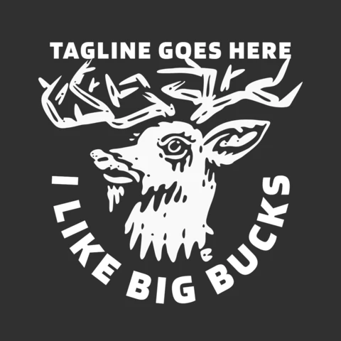 Modèle de conception de t-shirt vintage tête de cerf