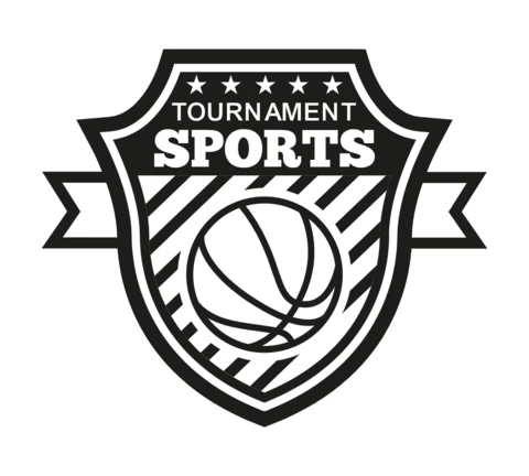 Modèle de conception de logo de badges de sport de champion de volley-ball