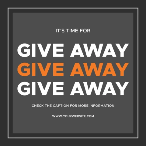Fashion Giveaway Instagram Post Design Template
