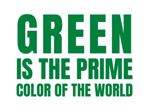 Green Is The Prime Color of The World T-shirt Design Template