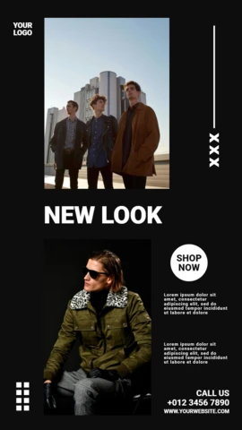 Fashion And Style Commercial Instagram Story Post Design Template