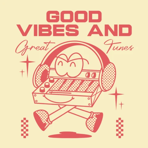 Retro Vibes Music Design Template for Fun and Creative Projects