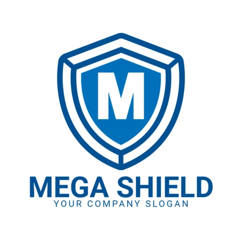 Modelo de design do logotipo do mega shield