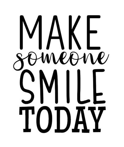 Make Someone Smile Inspirational T-Shirt Design Template