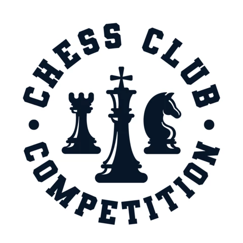 Chess Club Competition Logo Design Template