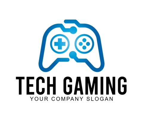 Designvorlage für das Tech-Gaming-Logo