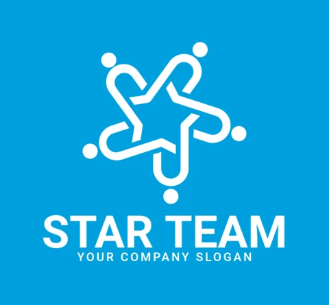 Star Team Logo Design Template