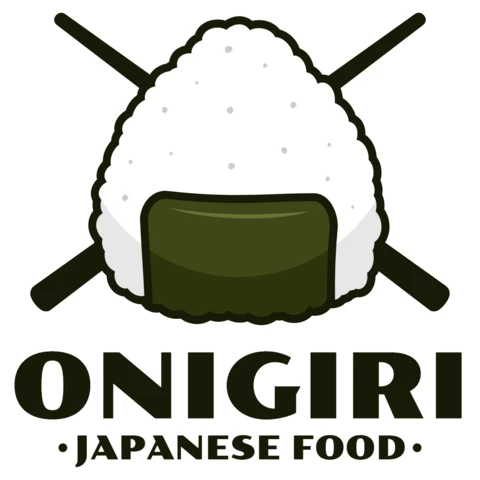 Modèle de logo pour la nourriture japonaise Onigiri