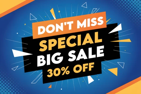 Bold Sale Announcement Template Design for Promotional Flyers