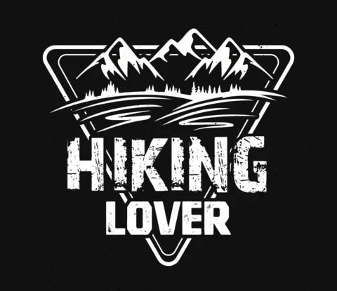 Hiking Lover T-Shirt Design Template