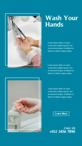 Plantilla de diseño de publicación de historias de Instagram de atención médica impactante