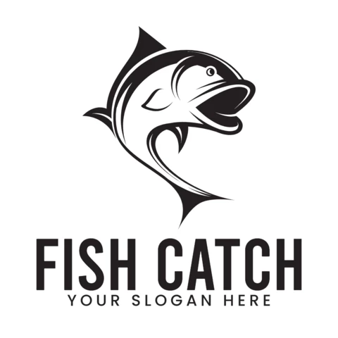 Fish Catch Logo Design Template