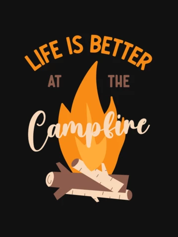Diseño de plantilla de camiseta de fogata